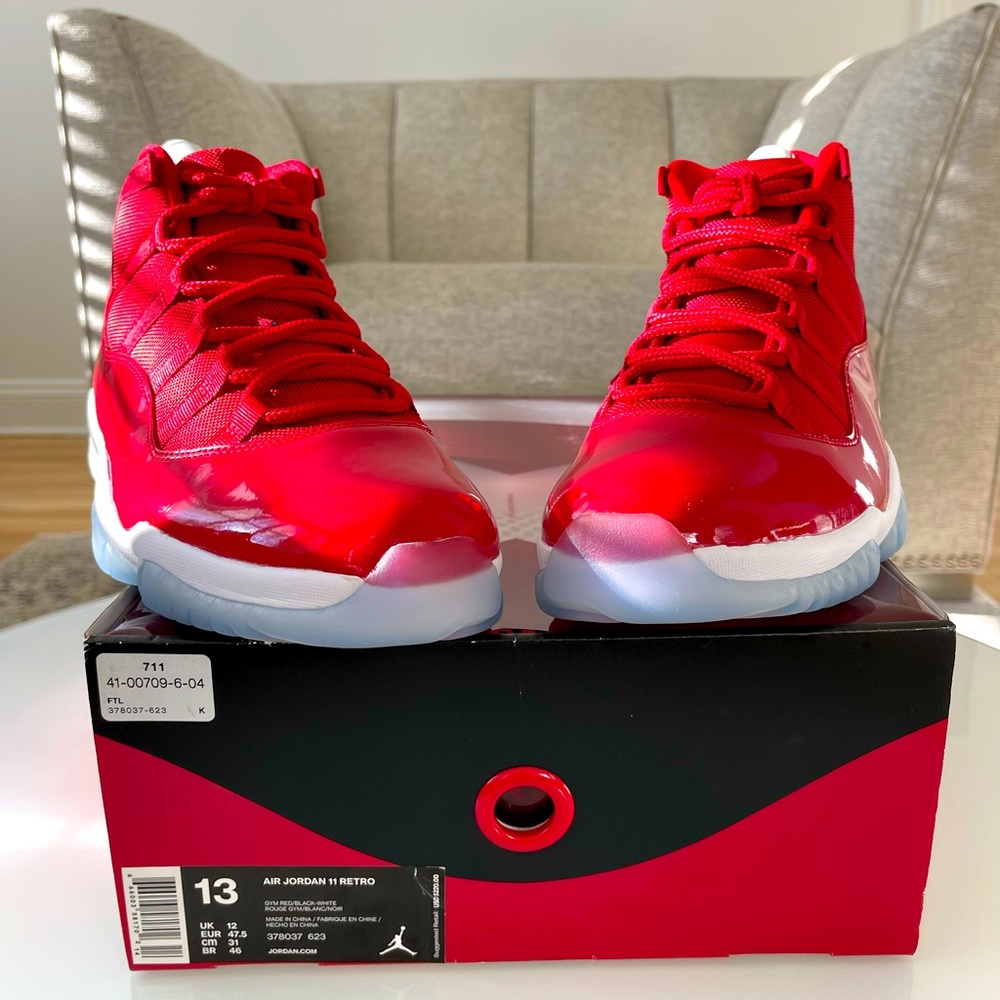 New Air Jordan 11 Retro size 13 in Gym Red/Black-white